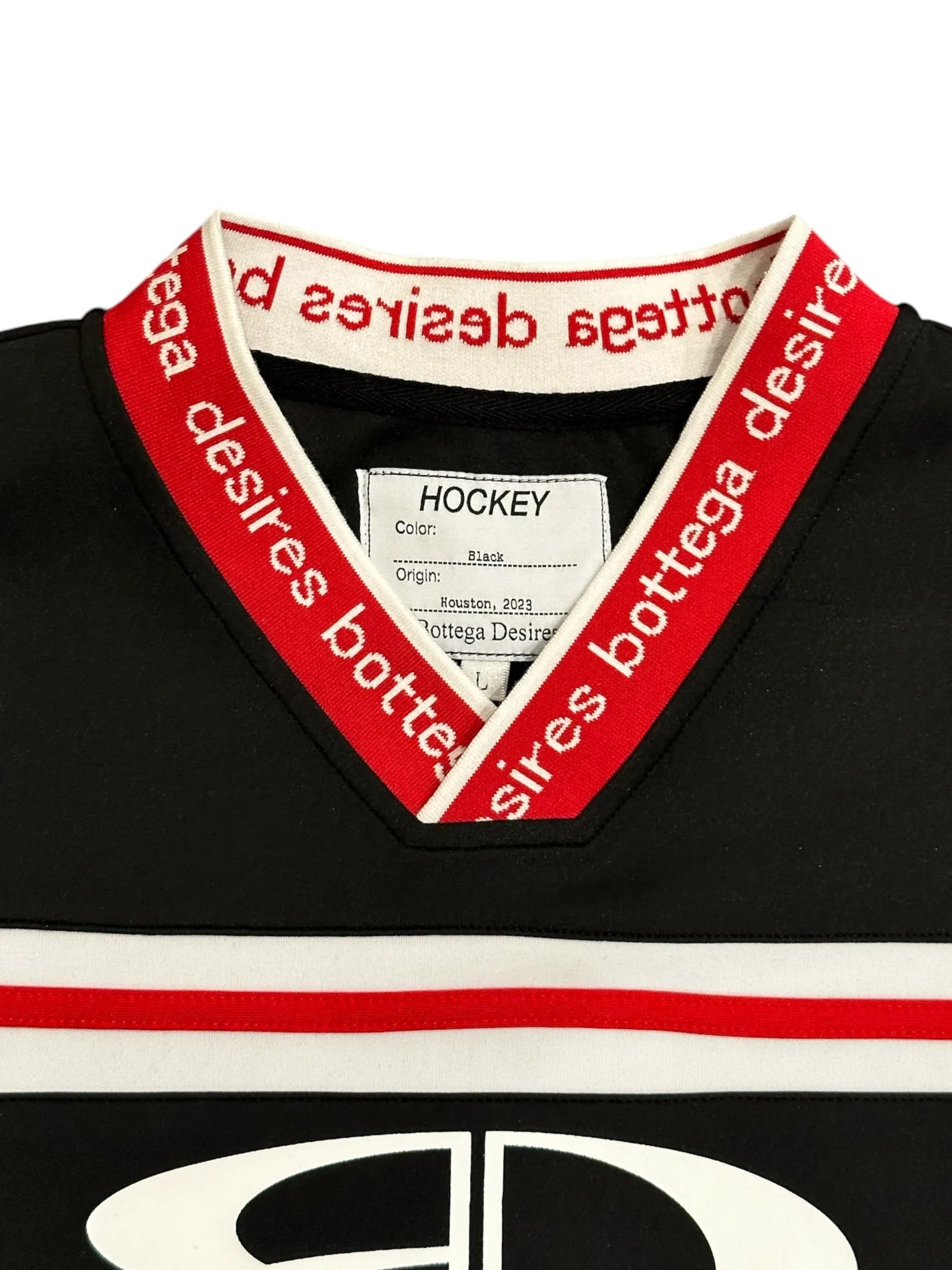 BOTTEGA DESIRES Hockey Long Sleeve Shirt in Black
