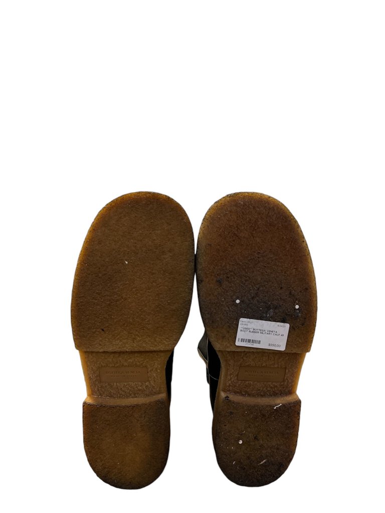 **USED** BOTTEGA VENETA BOOT RUBBER MILITARY CALF