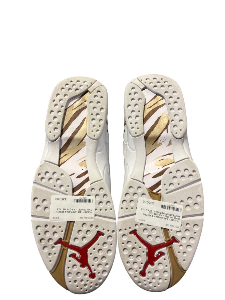 **USED** AIR JORDAN 8 RETRO OVO 'WHITE'