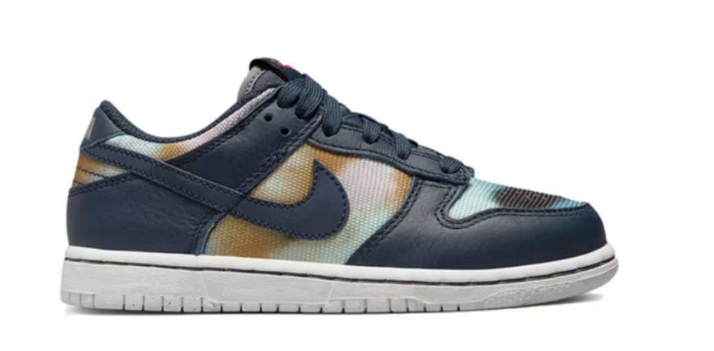 NIKE DUNK LOW SE (PS) 'GRAFFITI NAVY'