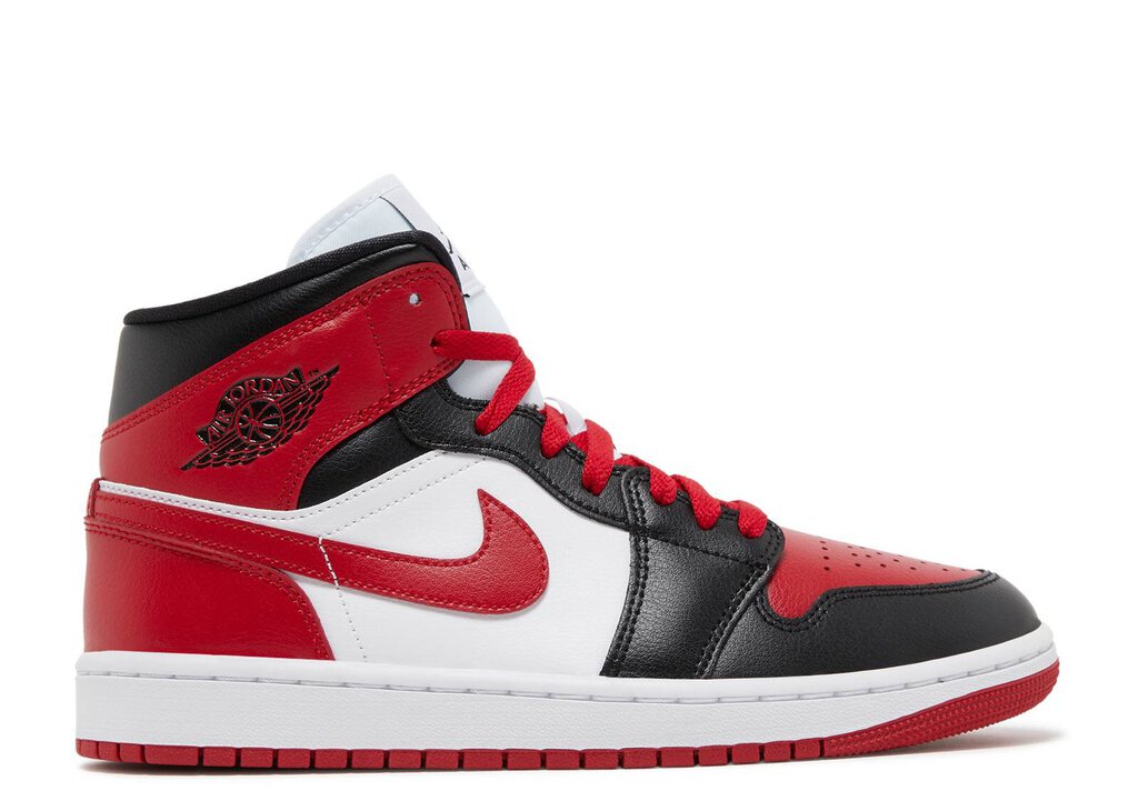 WMNS AIR JORDAN 1 MID ALTERNATE BRED TOE