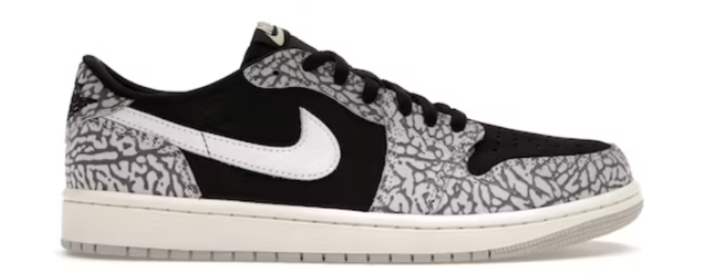 AIR JORDAN 1 RETRO LOW OG 'BLACK CEMENT'