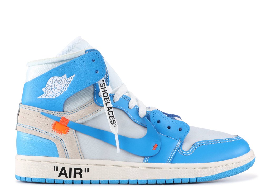 OFF WHITE X AIR JORDAN 1 HIGH UNIVERSITY BLUE *SAMPLE*