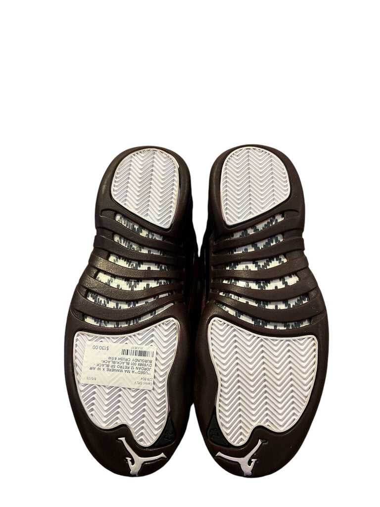 **USED**A MA MANIERE X W AIR JORDAN 12 RETRO SP BLACK