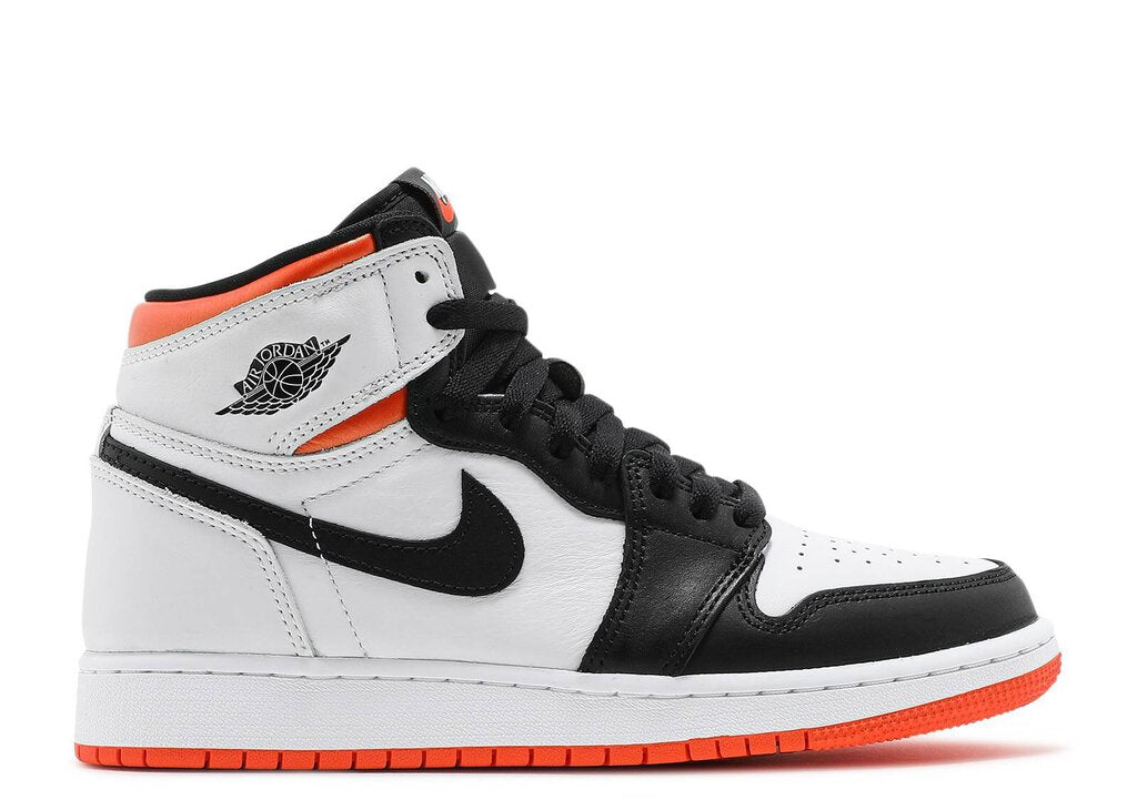 AIR JORDAN 1 RETRO HIGH OG (GS) ELECTRO ORANGE, Best Exclusive Sneakers Shoes Store in Houston, Shoe Store in Houston