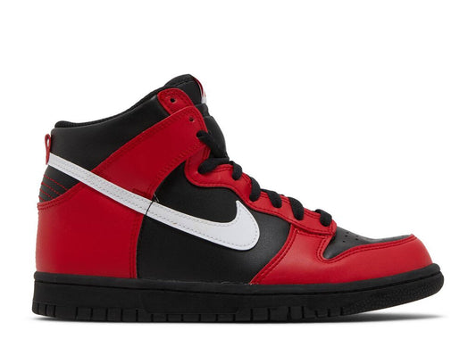 NIKE DUNK HIGH (GS) 'BLACK UNIVERSITY RED'